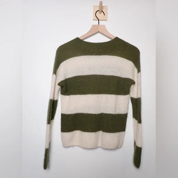 Madewell Tibbed Crewneck Cropped Oversized Sweater size XXS - Picture 3 of 8